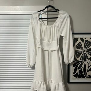 Elegant White Women's Dress